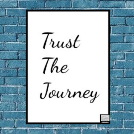 Trust The Journey – Inspirational Message Printable Digital Download, 5×7, 8×10, 11×14, 16×20, JPG, PNG, PDF